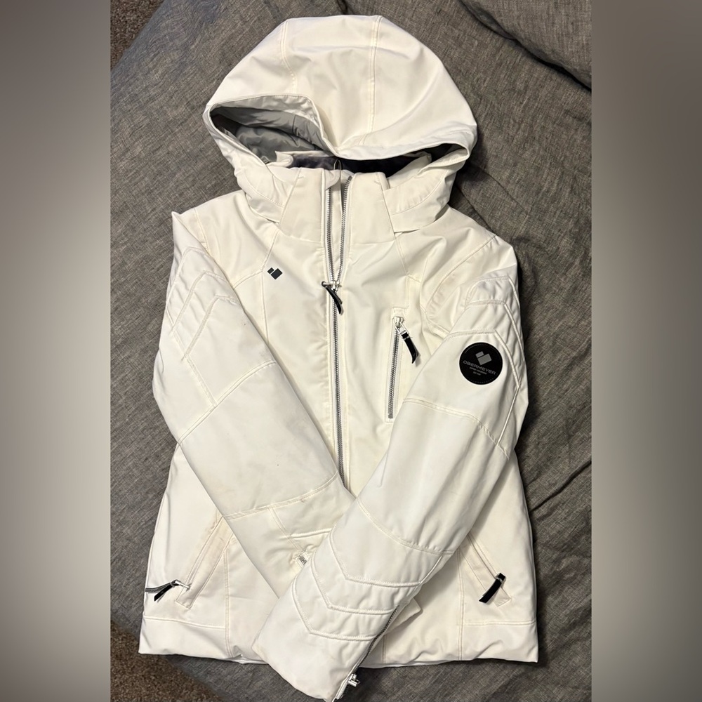 NWT Obermeyer Rayla Ski Jacket Big Kids White Large  14 - 16 Winter Snow